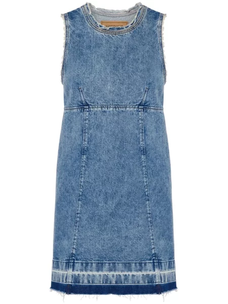 Sukienka jeansowa Moschino Jeans niebieska