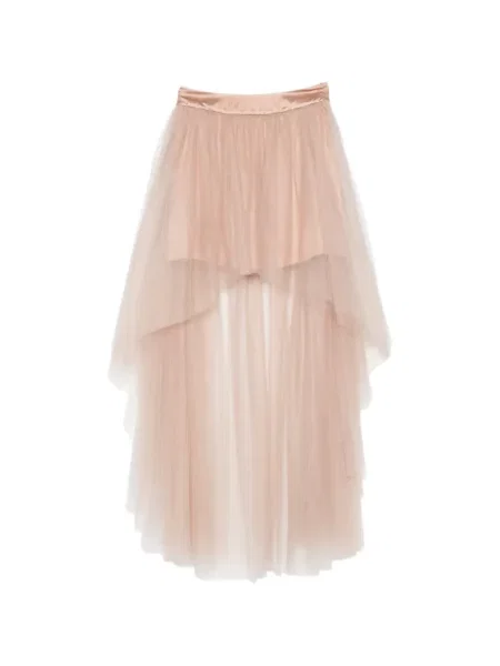 Spódnica mini Alberta Ferretti tiulowa różowa