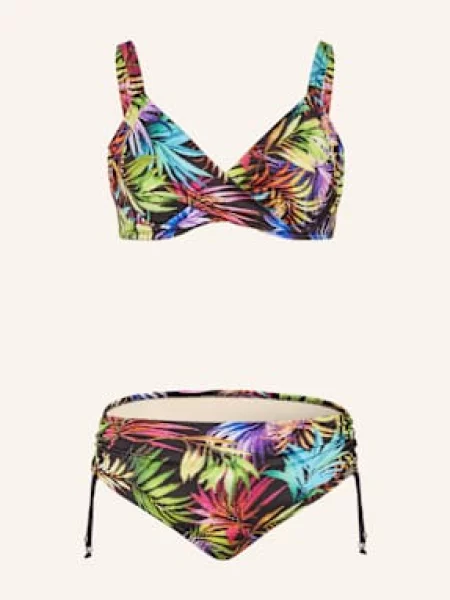 Charmline Bikini Z Fiszbinami A Palmeraie View pink czarny
