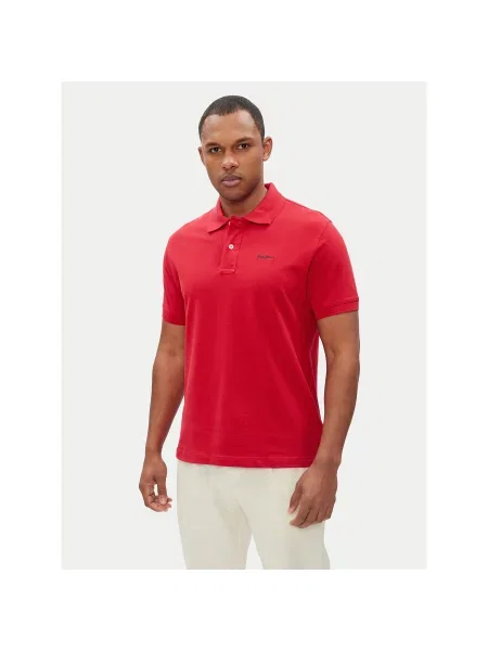Pepe Jeans polo majica ESSENTIAL POLO CONTRAST LOGO crvena