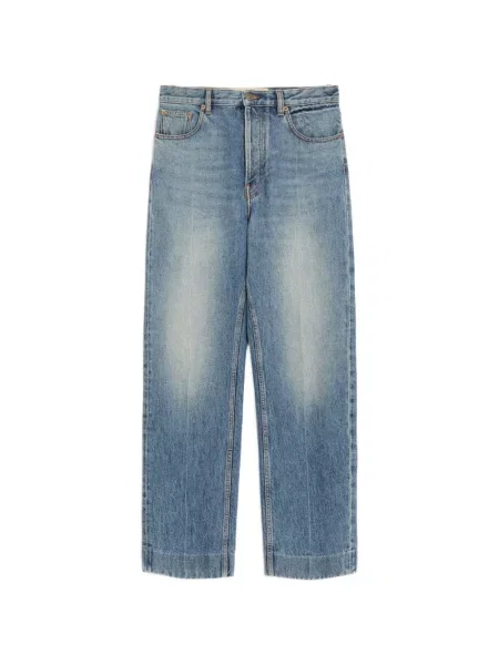 Pantaloni Valentino Garavani cu 5 buzunare albastru