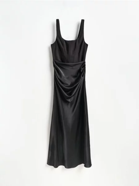 Reserved Sukienka maxi czarny