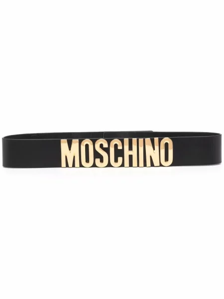 Curea Moschino din piele negru
