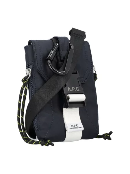 Torba crossbody A.p.c. niebieska