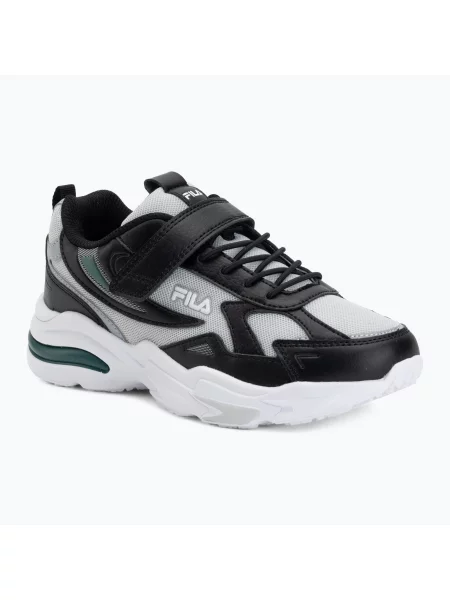 Încălțăminte pentru copii FILA Madrun Velcro black/posy green negru