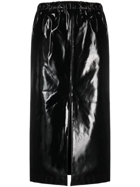 Fustă midi Maison Margiela până la genunchi negru