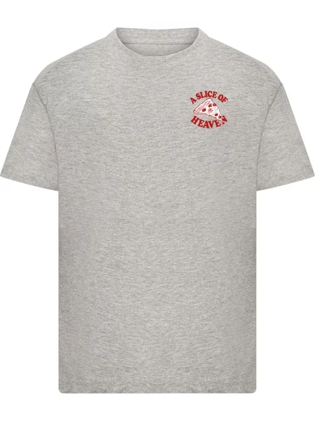 Mister Tee Tricou Slice Of Heaven gri amestecat / roșu alb