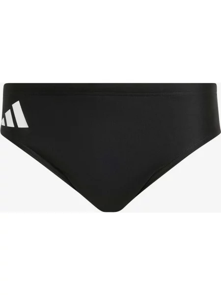 Kąpielówki adidas Solid Slip czarno-białe S białe