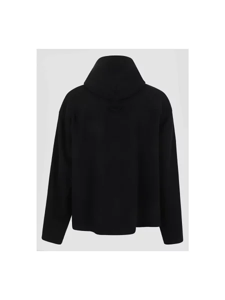 Bluza z kapturem Rier wełniana czarna