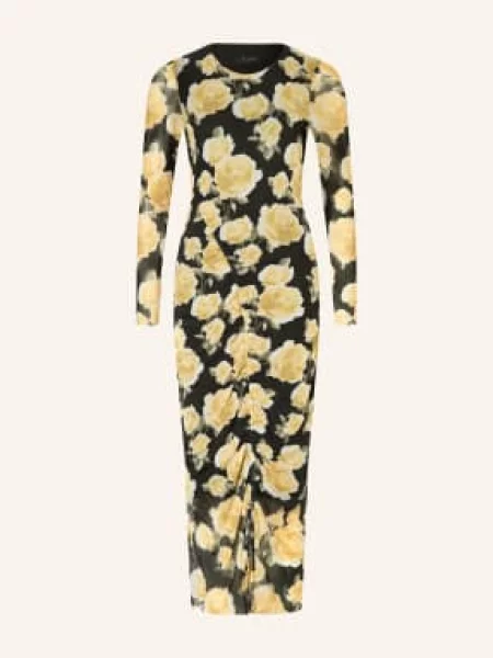 Ted Baker Síťované Šaty Elvyn / žlutá / zelená černá