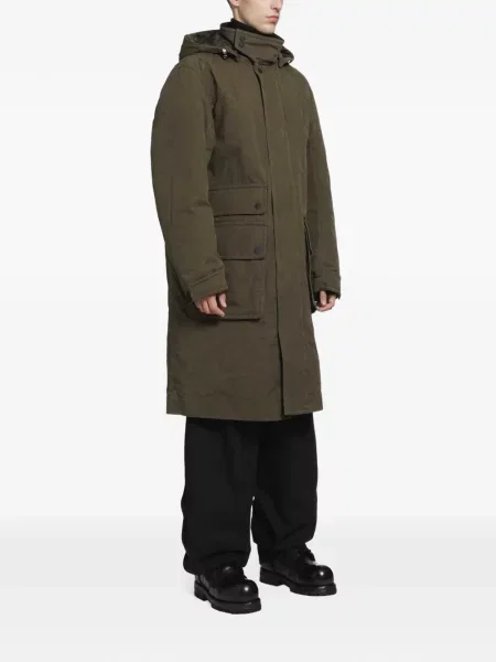 Geacă parka Moncler Grenoble cu glugă verde