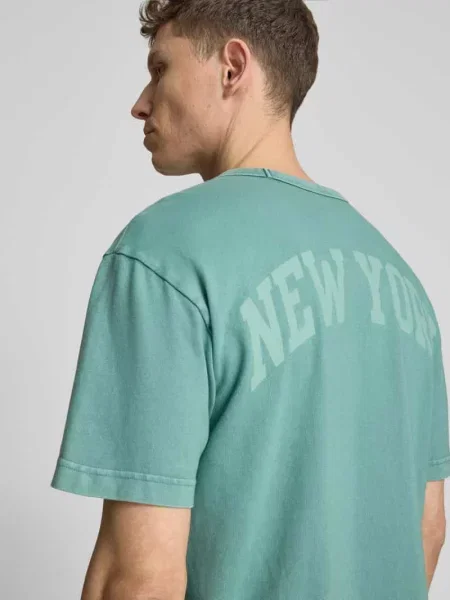 T-shirt z logo i okrągłym dekoltem Gap