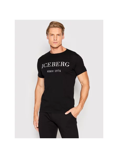 Iceberg Футболка Regular Fit чорний