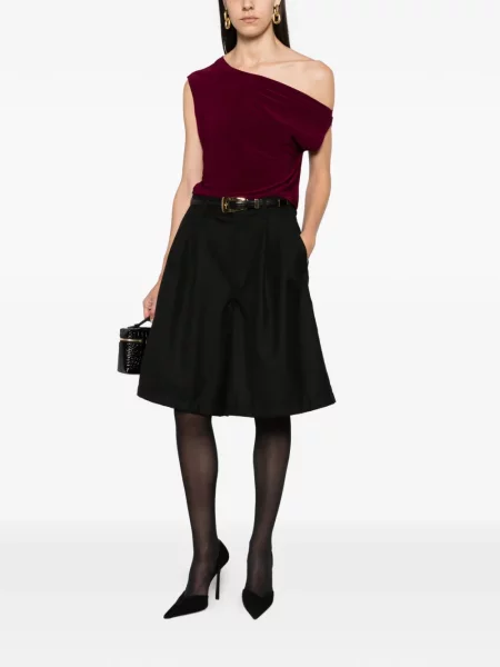 Top Norma Kamali drapat violet