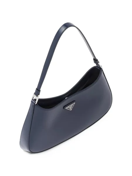 Δερμάτινη τσάντα Prada μπλε