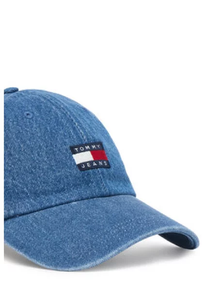 Tommy Jeans Kšiltovka HERITAGE džínovina modrá