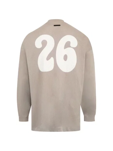 Μακρύς αθλητικό μπλουζάκι Fear Of God Essentials από διχτυωτό