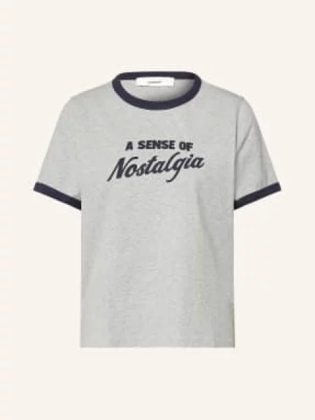Ba&Sh Tričko Rosta / tmavě modrá šedá