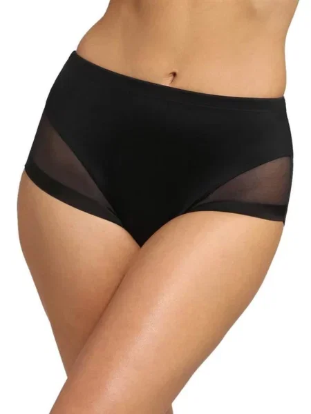 Женские трусы слип с высокой посадкой чорні