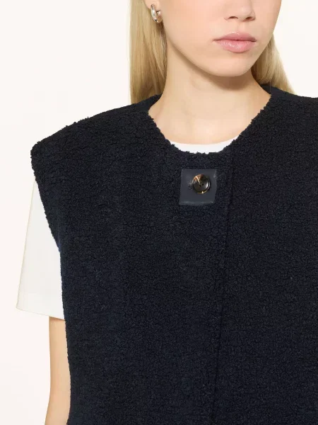 Neo Noir Kamizelka Z Pluszowego Materiału Anjanna blau granatowa