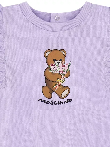 Sukienka dziecięca Moschino fioletowa