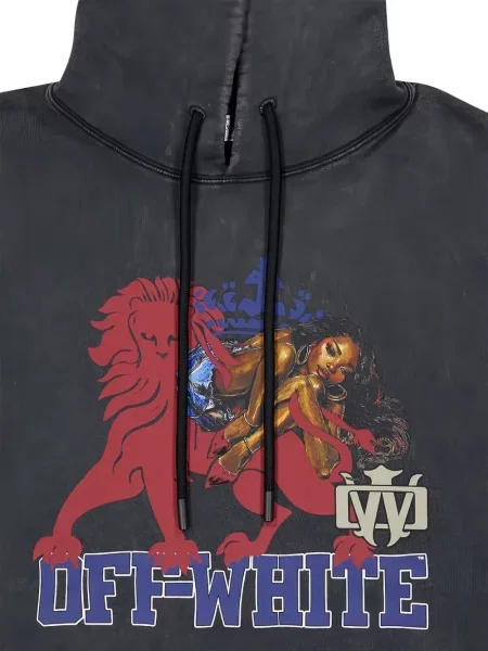 Hanorac cu glugă Off-white alb