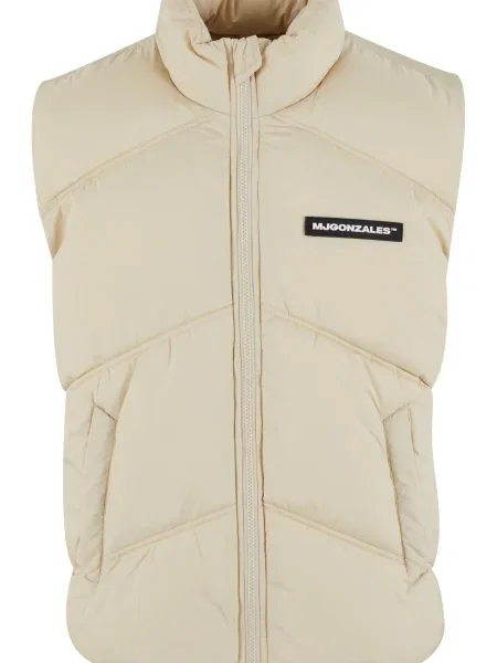 MJ Gonzales Vestă ecru / negru alb