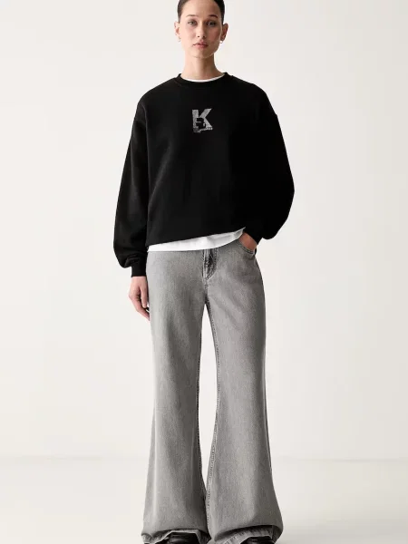 Karl Lagerfeld Jeans mikina dámska čierna