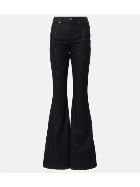 Blugi evazați Self-portrait negru