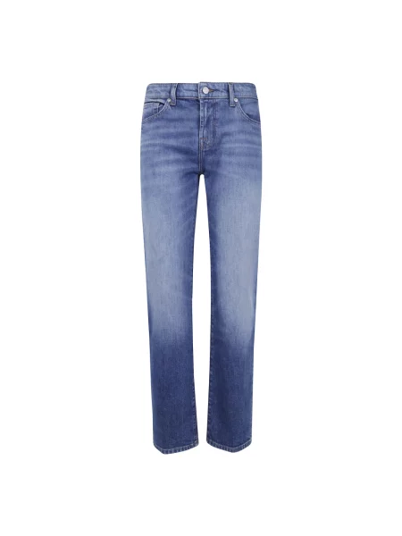 Jeansy 7 For All Mankind klasyczne ze stretchu niebieskie