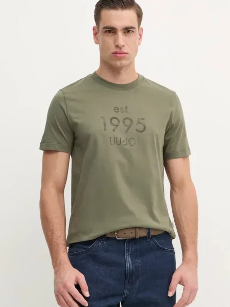 Liu Jo t-shirt z nadrukiem zielony