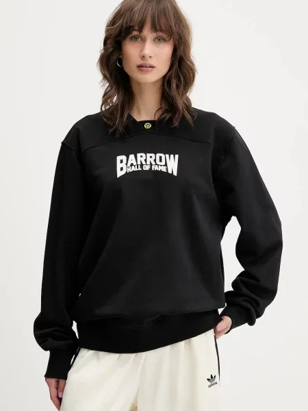 Кофта Barrow з капюшоном з принтом чорний