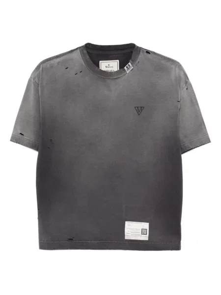 Tricou Maison Mihara Yasuhiro cu broderie negru