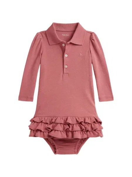 Sukienka dziecięca Polo Ralph Lauren różowa