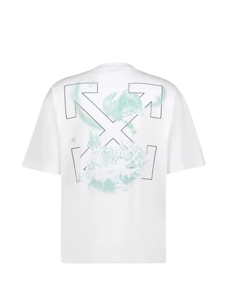 Grafic tricou Off-white alb