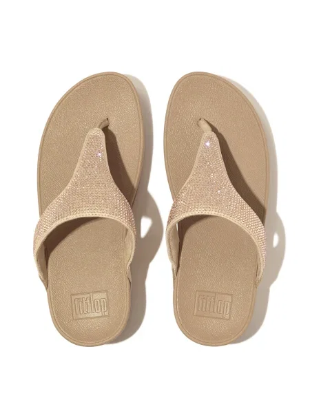 Pantofi Fitflop de cristal bej