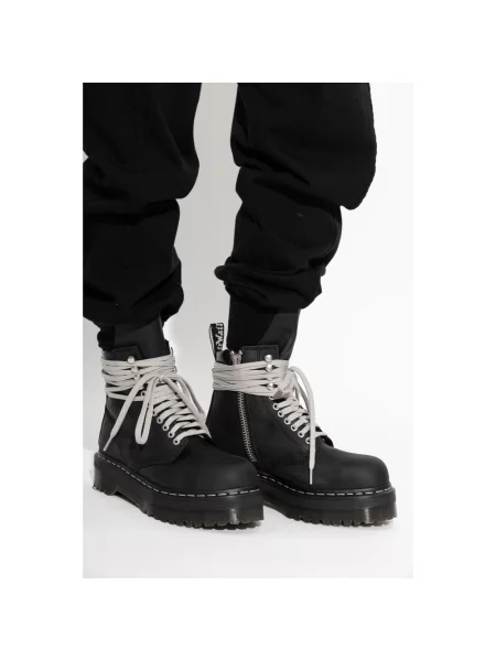 Botki Rick Owens skórzane czarne
