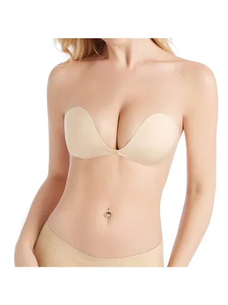 Бюстгальтер без бретелек бежевий