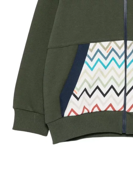 Bluza z kapturem dziecięca Missoni zielona