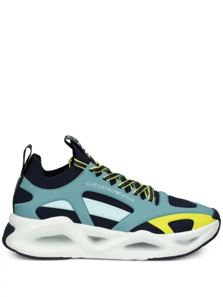 Мрежести бягане маратонки Ea7 Emporio Armani зелено