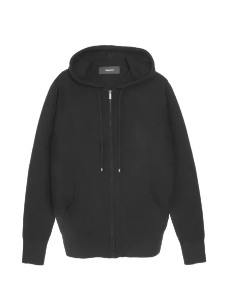 Pletená mikina s kapucí Vera Wang černá
