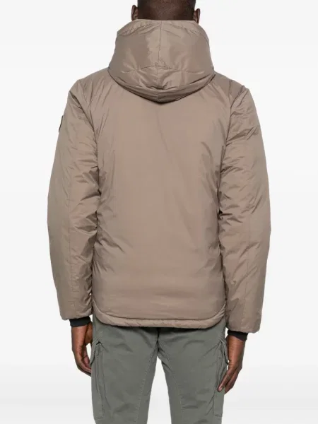 Geacă Canada Goose cu glugă maro