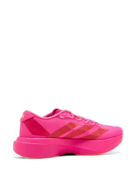 Sneakerși Adidas Adizero alergare cu motiv cu inimi de catifea cord roșu