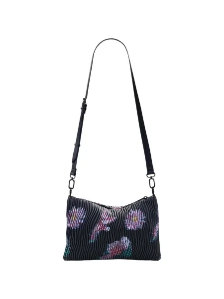 Geanta crossbody Desigual cu model floral negru