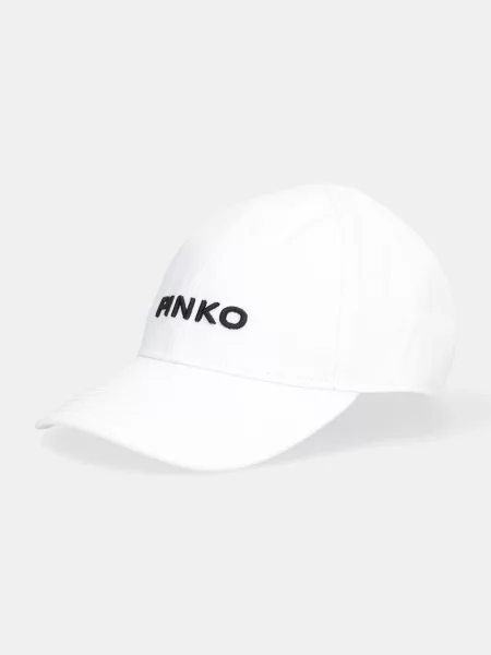 Pinko șapcă de baseball din alb