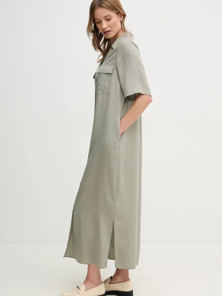 Mos Mosh sukienka maxi prosta zielony