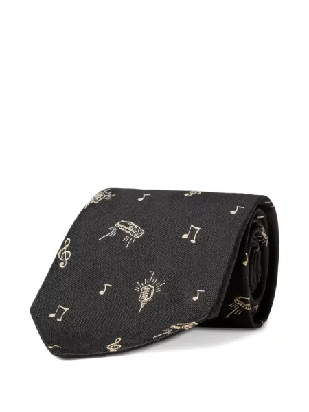 Cravată Ralph Lauren Rrl de mătase negru