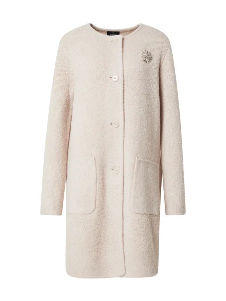 Monari Palton tricotat deschis maro