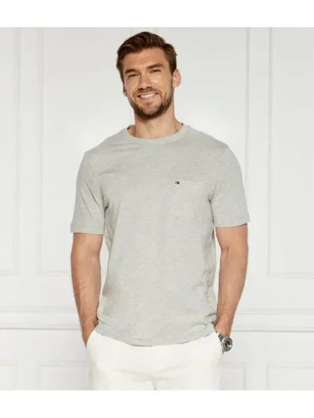 Tommy Hilfiger Tricou POCKET TEE gri
