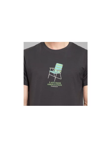 Dedicated Stockholm Lawn Chair Charcoal Mężczyźni Koszulki Dedicated Size: XL szary